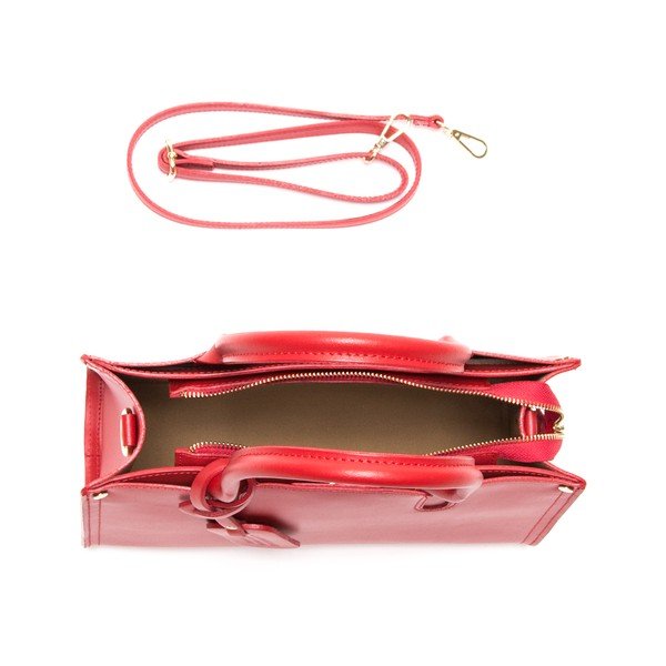 Ādas rokassoma Anna Luchini 3042 Rosso-image-3