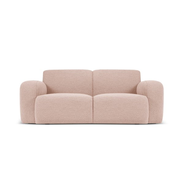 Rozā dīvāns no buklē auduma 170 cm Molino – Micadoni Home