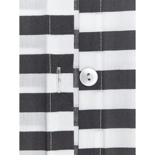 Pelēkbalta kokvilnas vienguļamā gultas veļa Westwing Collection Yuliya, 135 x 200 cm-image-1