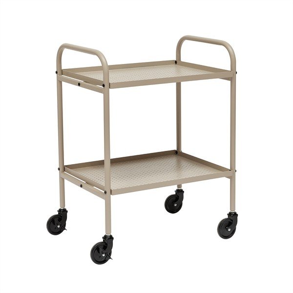 Tērauda servēšanas galdiņš uz riteņiem 37,5x52 cm Maki – OYOY Living Design