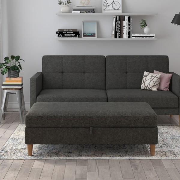 Tumši pelēks kāju soliņš Lilly – Støraa-image-3