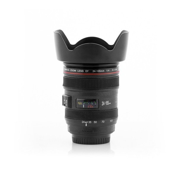 Melna daudzfunkcionāla ceļojumu krūze InnovaGoods Lens, 400 ml-image-3