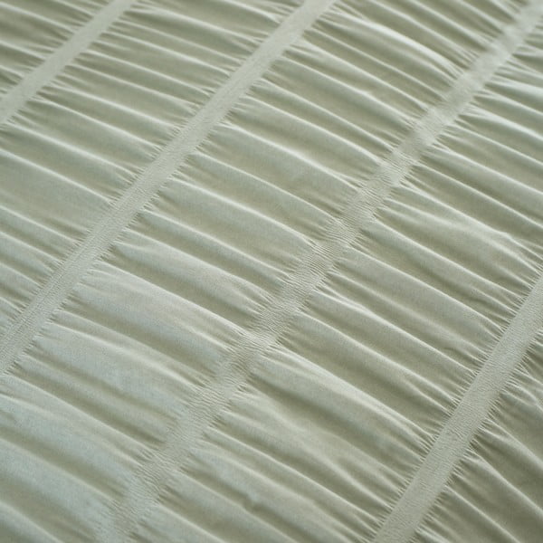 Gaiši zaļa vienguļamā gultas veļa no krepa auduma 135x200 cm Seersucker – Catherine Lansfield-image-4
