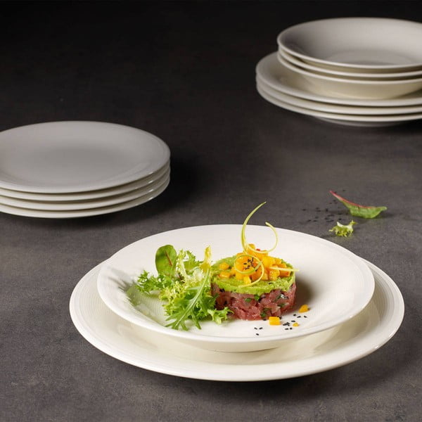 Balts porcelāna dziļais šķīvis Villeroy & Boch Like Color Loop, ø 23,5 cm-image-1