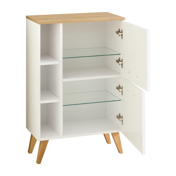 Balts zems/piekarams vannas istabas skapis 77x60 cm Quickset 383 – Pelipal-image-3