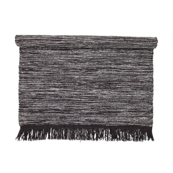 Tumši pelēks vilnas paklājs Bloomingville Rust, 140 x 200 cm-image-1