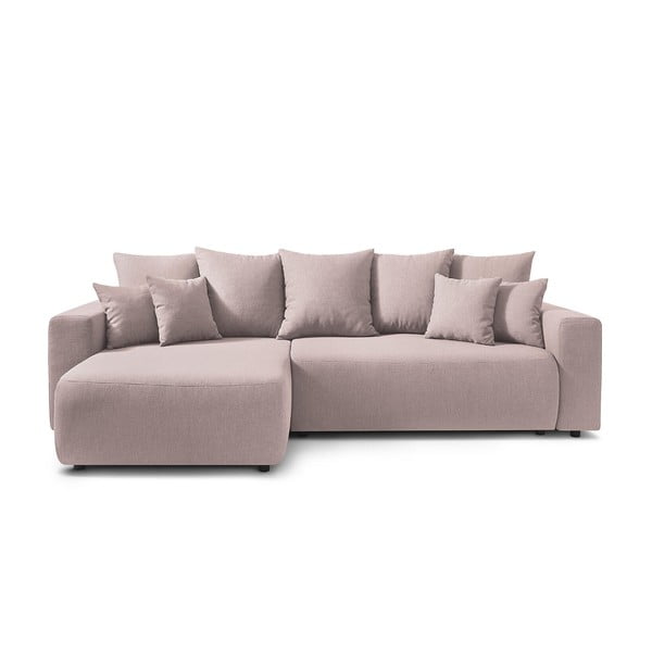Gaiši rozā izvelkamais dīvāns Bobochic Paris Envy