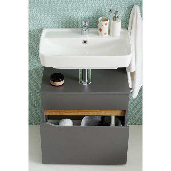 Balts zems/piekarams skapītis bez izlietnes 60x53 cm Set 857 – Pelipal-image-1