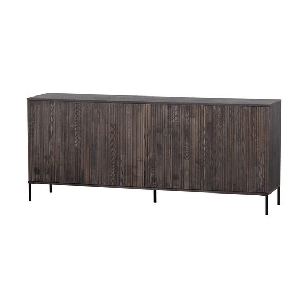 Brūna kumode ar oškoka imitāciju 200x85x44 cm Gravure – WOOOD-image-2