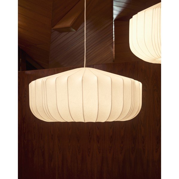Balta griestu lampa ar auduma abažūru ø 76 cm Somar – Kave Home-image-4