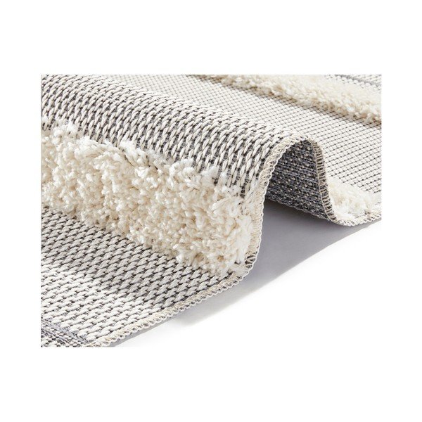 Pelēks paklājs Mint Rugs Handira Stripes, 77 x 150 cm-image-1