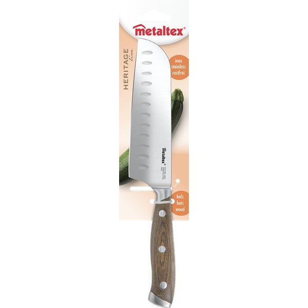 Santoku nazis ar nerūsējošā tērauda asmeni Heritage – Metaltex-image-1