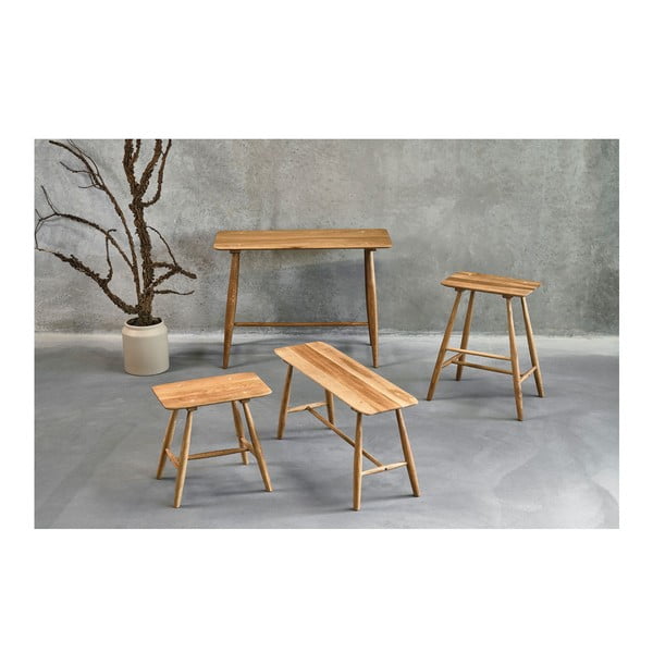 Ozolkoka ēdamgalds 44,5x100 cm Bodo – Villa Collection-image-1