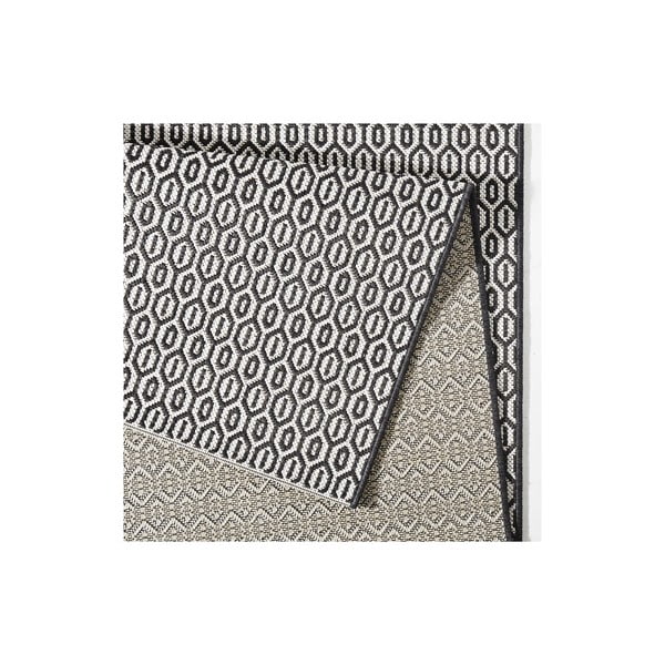 Melnbalts āra paklājs NORTHRUGS Coin, 80 x 200 cm-image-1