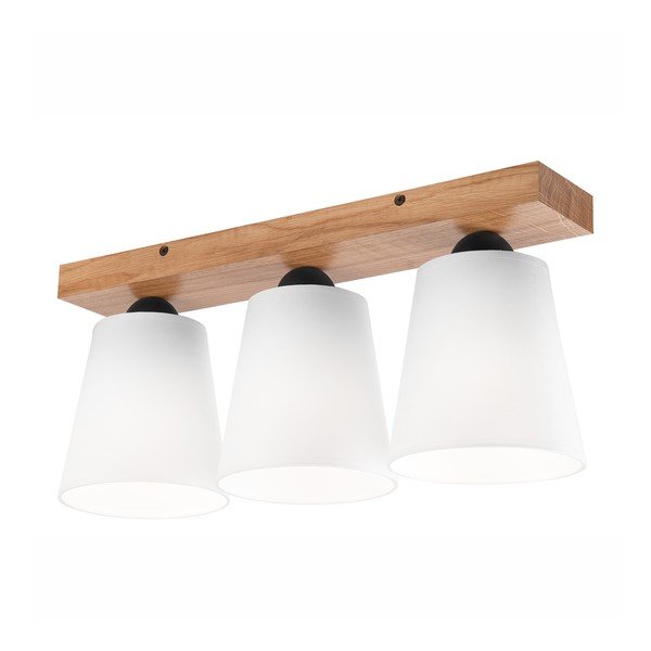 Balta griestu lampa ar auduma abažūru ø 15 cm Lula – LAMKUR