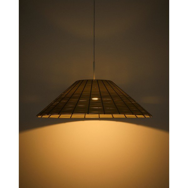 Bēšs mākslīgās rotangpalmas abažūrs ø 70 cm Saranella – Kave Home-image-3