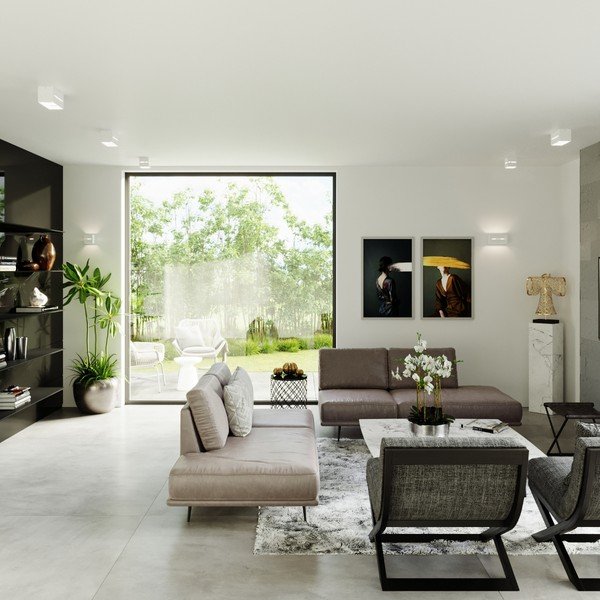 Balta sienas lampa Lorum Maxi – Sollux-image-1