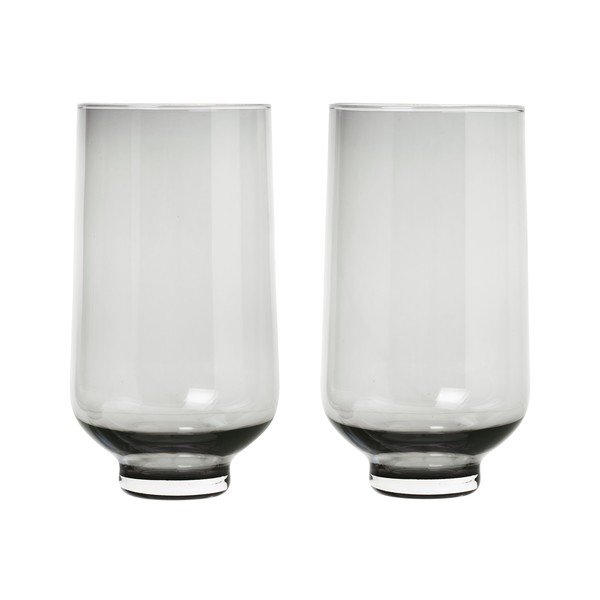 2 melnu glāžu komplekts Blomus Flow, 400 ml-image-2
