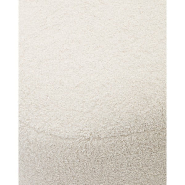 Krēmkrāsas pufs no buklē auduma Martina – Kave Home-image-4