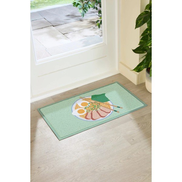 Pārstrādātas plastmasas kājslauķis 40x70 cm Ramen Bowl  – Artsy Doormats-image-1
