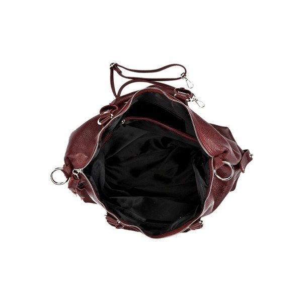 Vīna sarkanā ādas somiņa Mangotti Debra-image-2