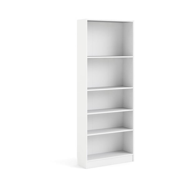 Balts grāmatplaukts Tvilum Basic, 79 x 203 cm-image-2