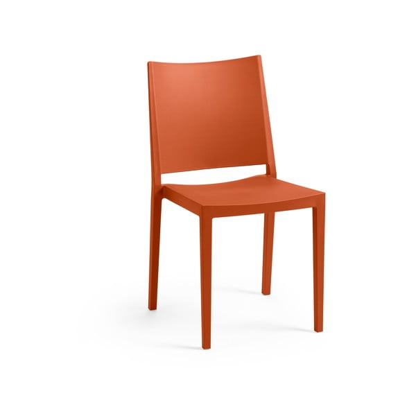 Oranžs plastmasas dārza krēsls Mosk – Rojaplast