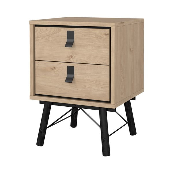 Dabīga toņa naktsskapītis ar ozolkoka imitāciju Ry – Tvilum-image-3