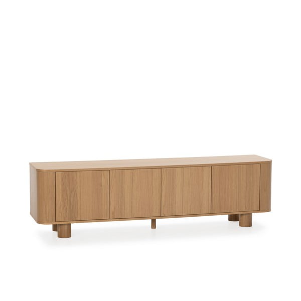 Dabīga toņa TV galdiņš ar ozolkoka imitāciju 180x50,5x40 cm Padoc – MOME-image-3