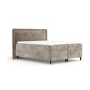 Bēša atsperu gulta ar veļas kasti 160x200 cm Voyage – Maison de Rêve