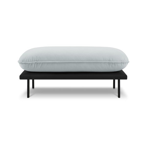 Gaiši pelēks samta pufs Auguste – Interieurs 86-image-2