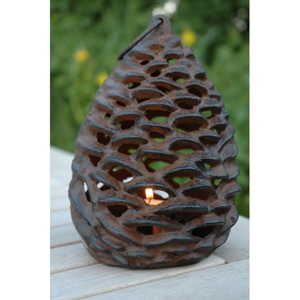 Metāla laterna (augstums 18 cm) Pine Cone – Esschert Design-image-1