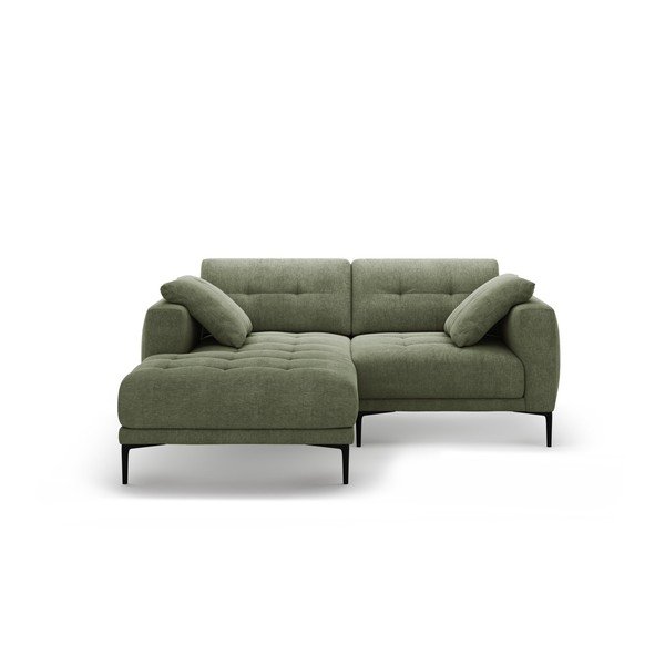 Zaļš stūra dīvāns (ar kreiso stūri/ar zvilni) Bemy – Micadoni 