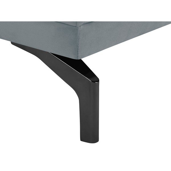 Pelēks dīvāns ar kāju balstu melnā krāsā Windsor & Co Sofas Jupiter-image-4