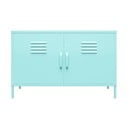 Gaiši zils metāla skapis 100x64 cm Cache – Novogratz