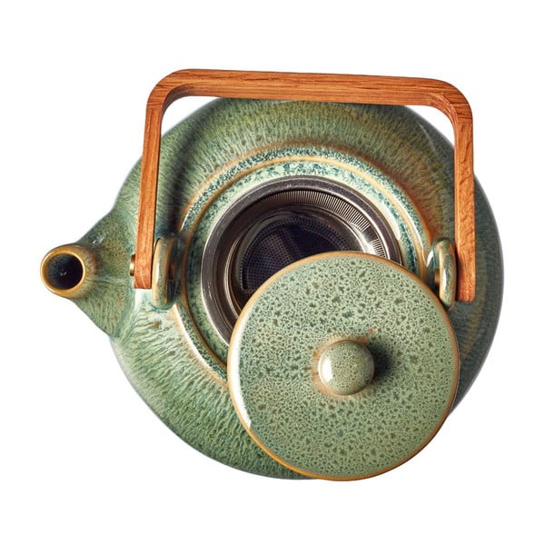 Zaļa keramikas tējkanna ar sietiņu 1,2 l Gastro Green – Bitz-image-3