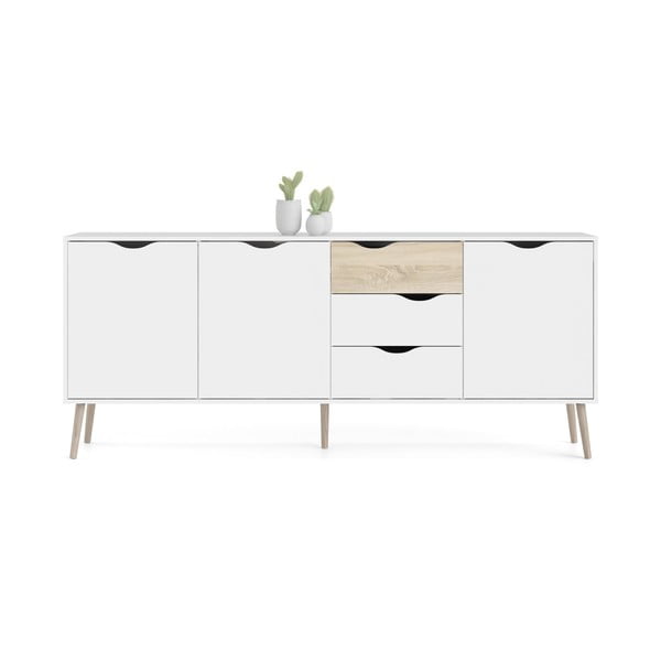 Balta kumode 196x82x39 cm Oslo – Tvilum-image-4