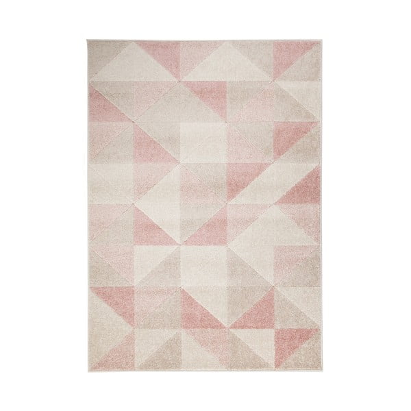 Rozā paklājs Flair Rugs Urban Triangle, 133 x 185 cm