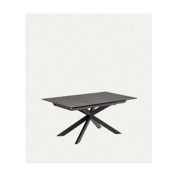 Izvelkams ēdamgalds ar papildu galda virsmu ar keramikas virsmu 90x160 cm Atminda – Kave Home-image-2