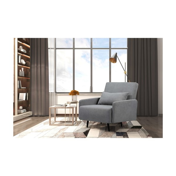 Pelēks atpūtas krēsls Mallory – Støraa-image-2