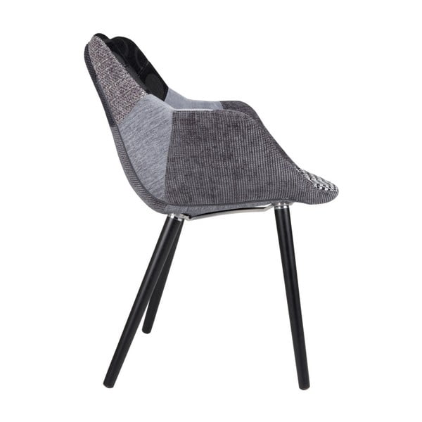 Pelēks Zuiver Twelve Patchwork krēsls-image-1