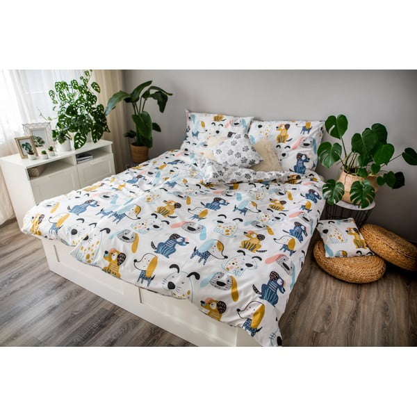 Bērnu gultasveļa Cotton House Dogs, 140 x 200 cm