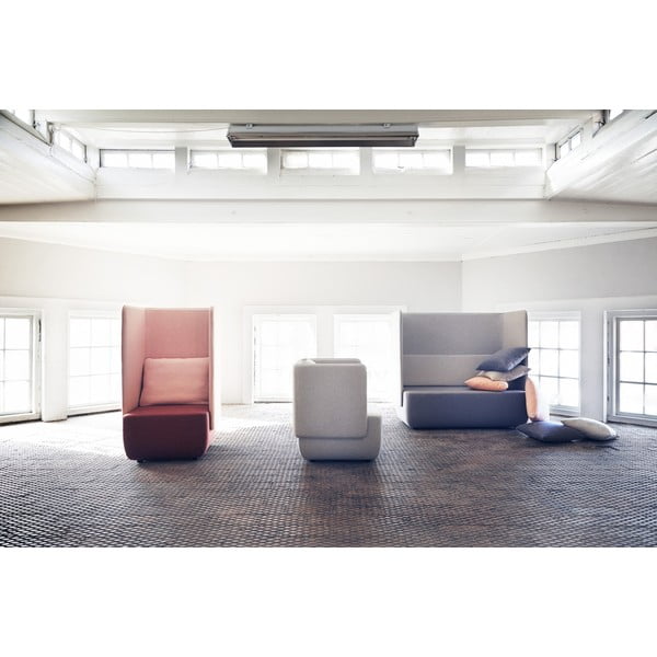 Antracīta pelēks dīvāns ar zemu atzveltni Softline Opera Low-image-2