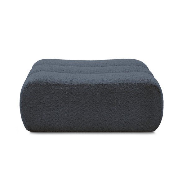 Tumši zils kāju soliņš no buklē auduma Azra – Bobochic Paris