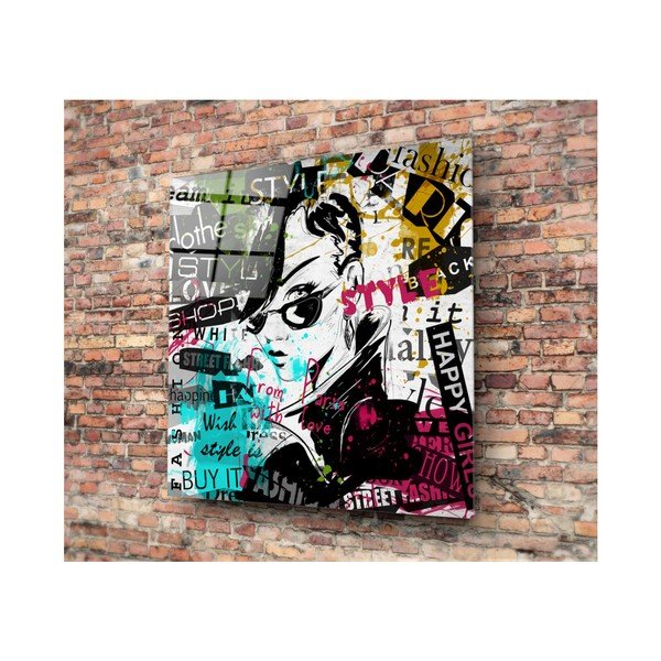 Stikla apgleznošana 3D Art Punkero, 50 x 50 cm-image-1