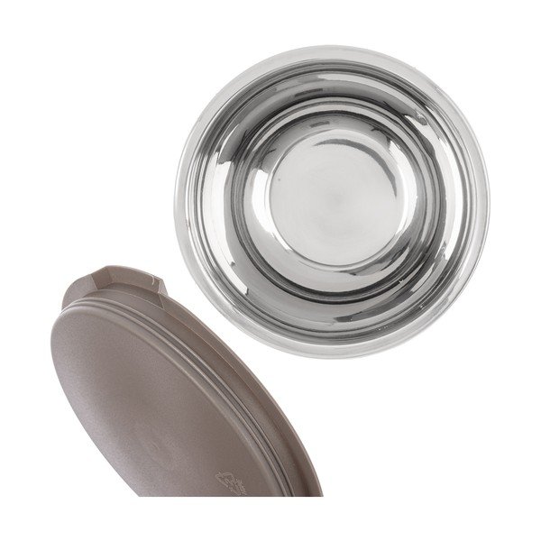 Sudraba krāsas nerūsējošā tērauda bļoda ø 16 cm Beige – Orion-image-2