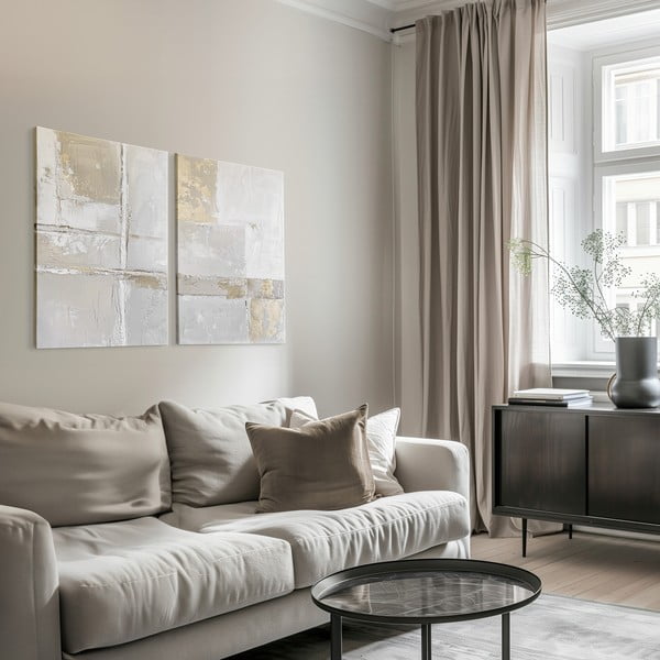 Gleznu komplekts ar roku apgleznotiem elementiem (2 gab.) 50x70 cm Sail – Styler-image-1