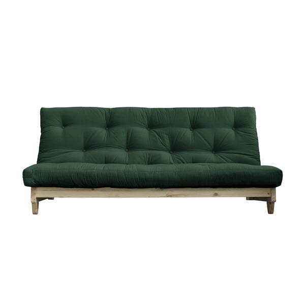 Izlaižams dīvāns Karup Design Fresh Natural Clear Dark Green