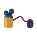 Zila bērnu sienas lampa ar metāla abažūru Mouse – GTV