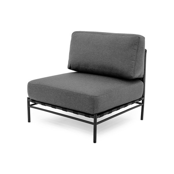 Tumši pelēks modulārais dārza dīvāns (vidējā moduļa) Dandy – Sit Sit-image-3